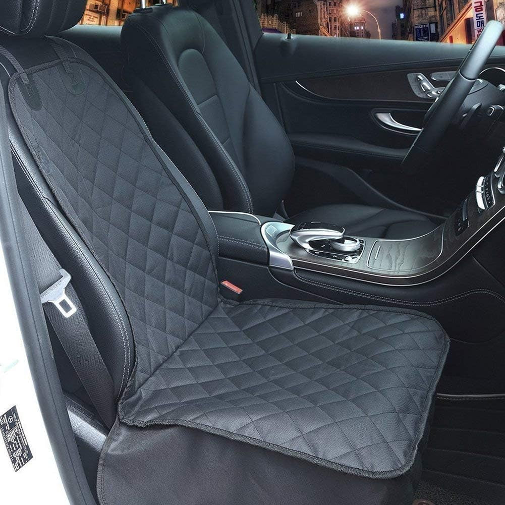 Dog Seat Cover Cars Trucks Suvs, Thick 600D Heavy Duty Pets Car Seat Cover, Waterproof & Wear-Resistant Durable Nonslip Backing & Hammock Convertible, Black, 2 Pack | Thick 600D Oxford, Heavy Duty, Waterproof & Wear-Resistant, Durable Nonslip Backing Pet Car Seat Cover