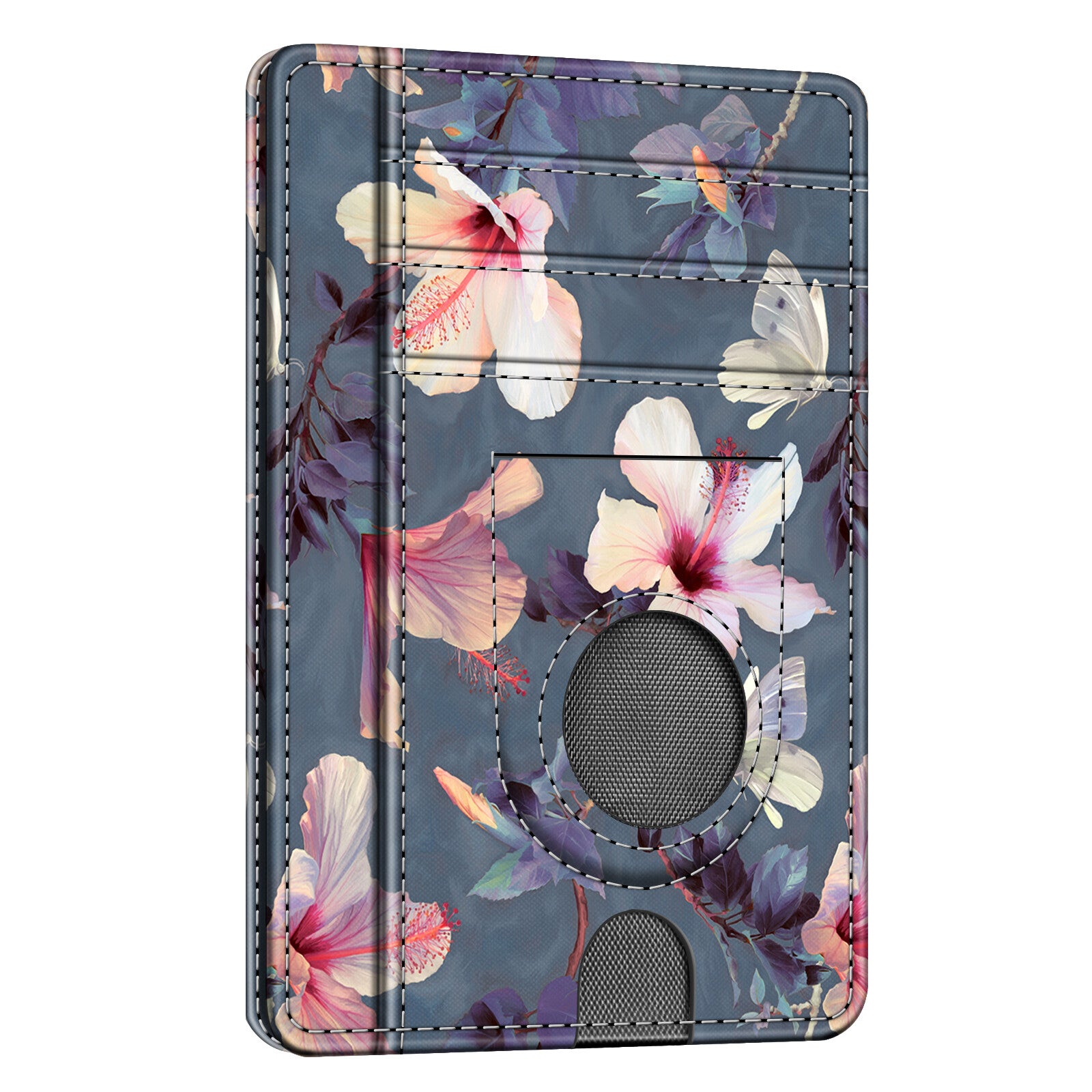 7 Slots Leather Wallet with Airtag Holder, RFID Blocking Cash Credit Card Wallet